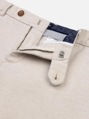 Pantalon Adam en coton & lin sable