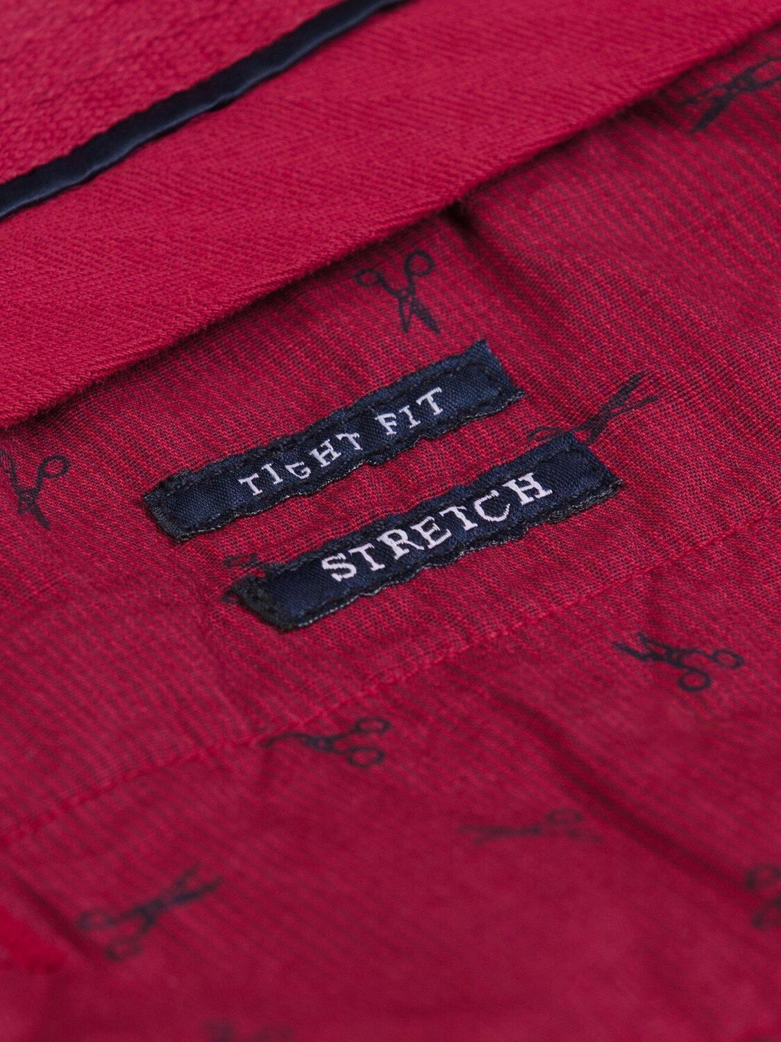 Pantalon chino grenat