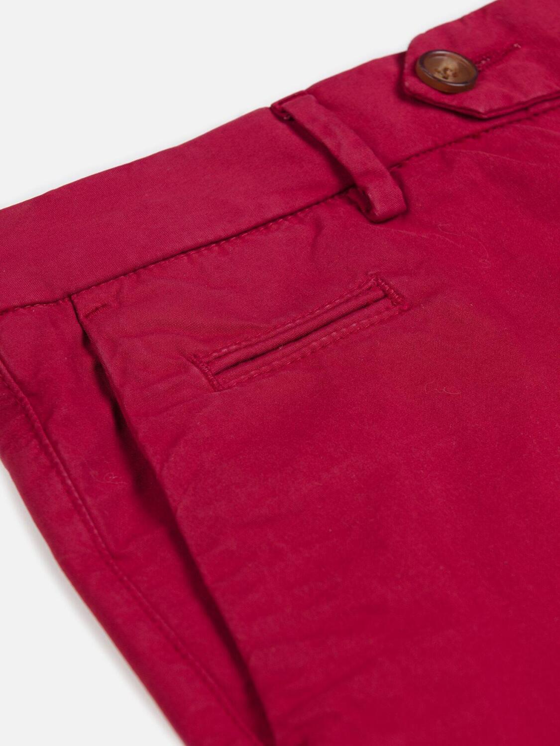 Pantalon chino grenat