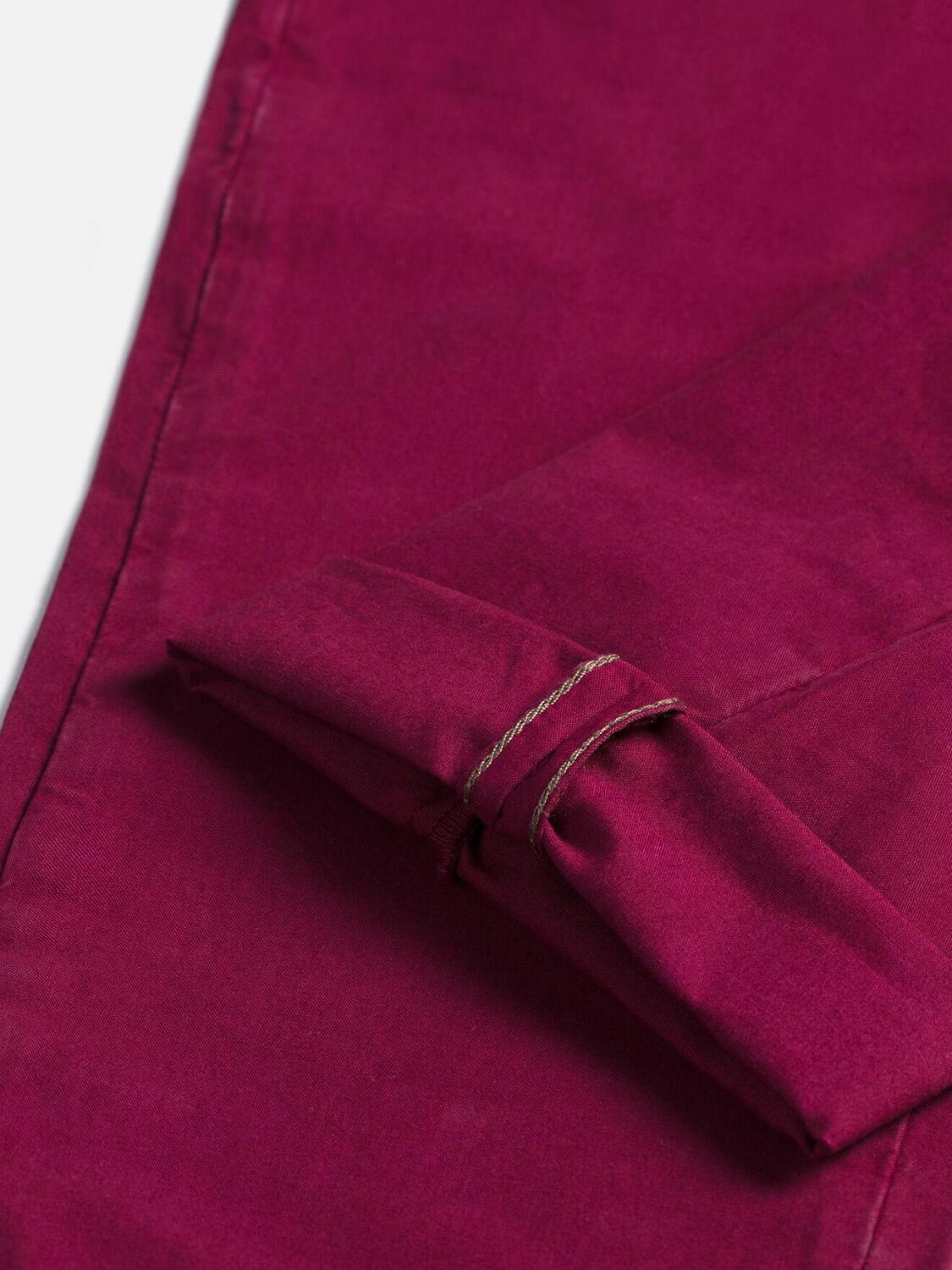 Pantalon chino prune