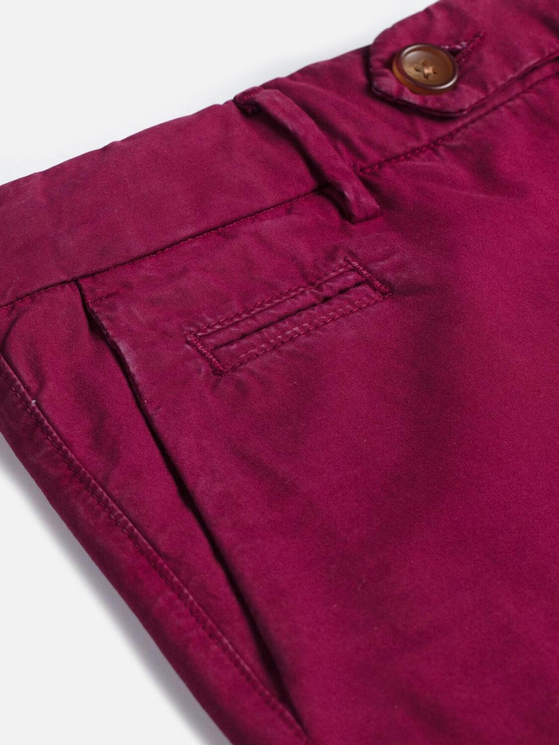 Pantalon chino prune