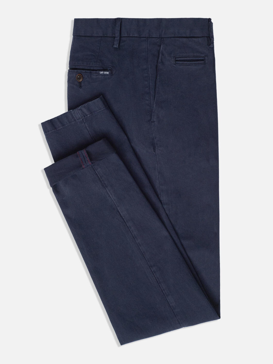 Navy chino trousers