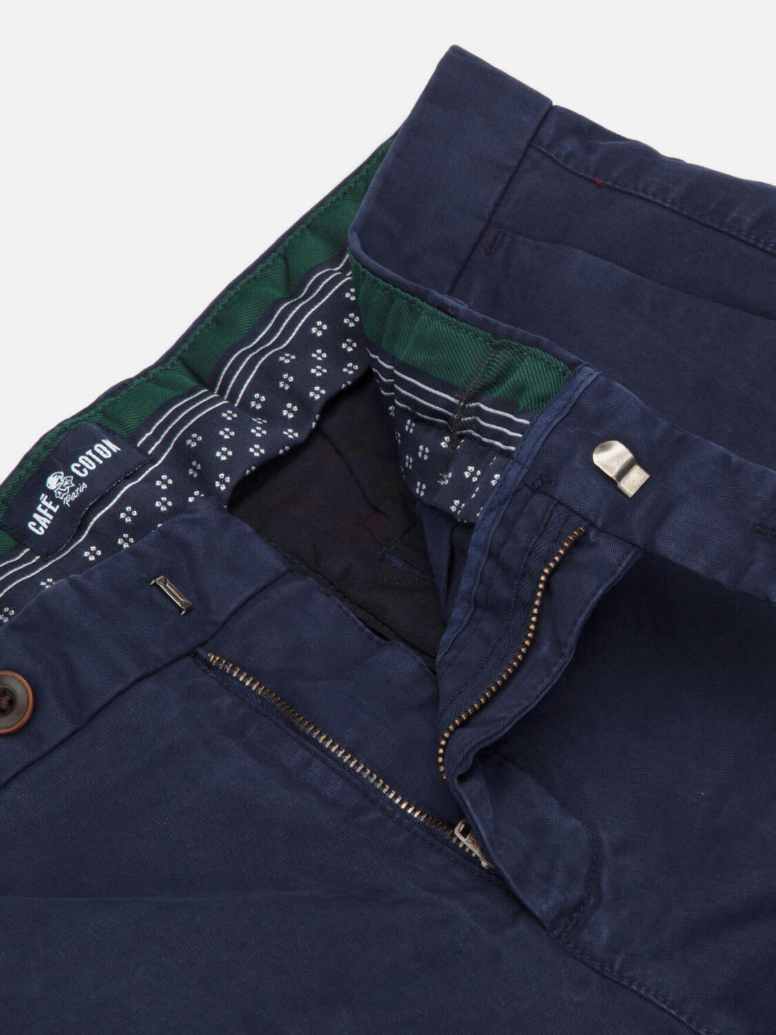 Navy chino trousers