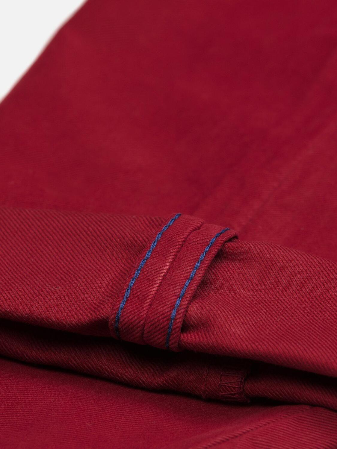 Pantalon chino rouge