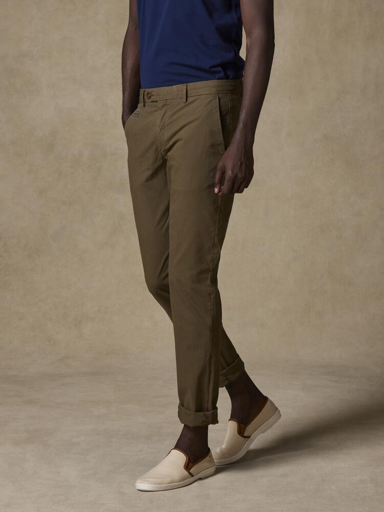 Khaki groene chino broek