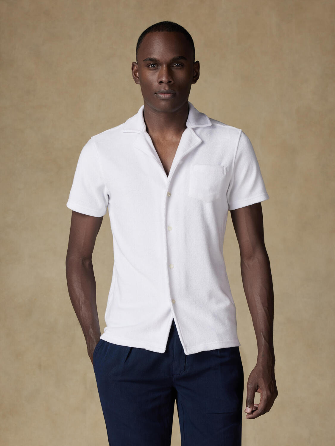 White terry shirt - Short sleeves
