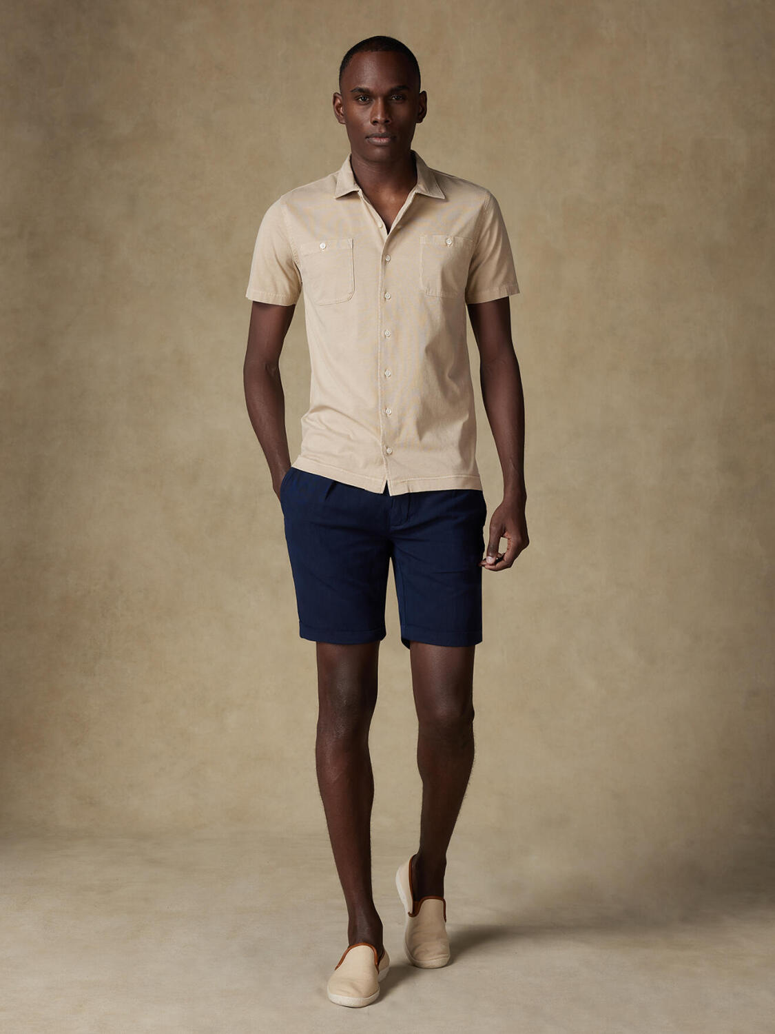 Chemise Polo Fred sable