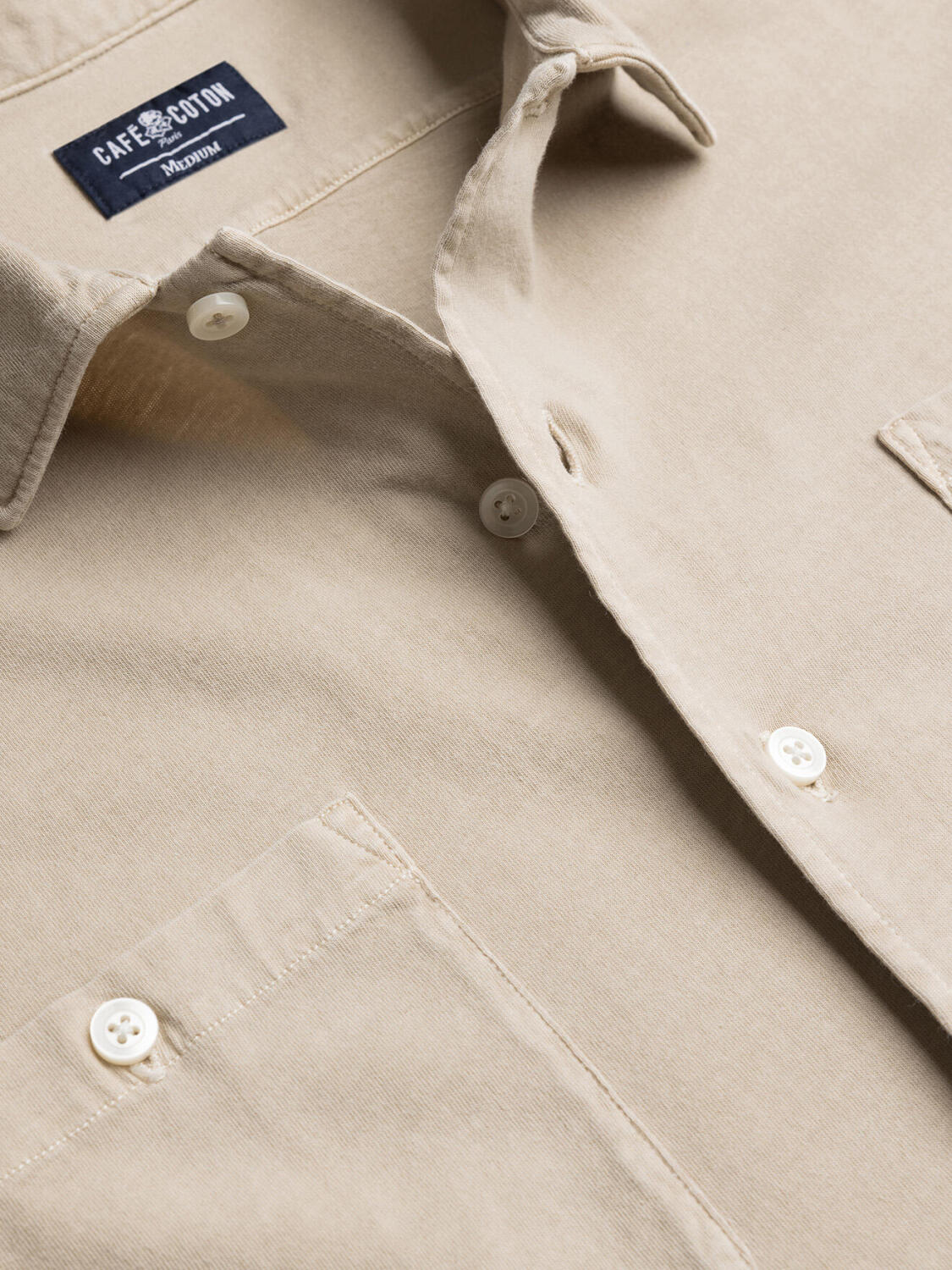 Chemise Polo Fred sable