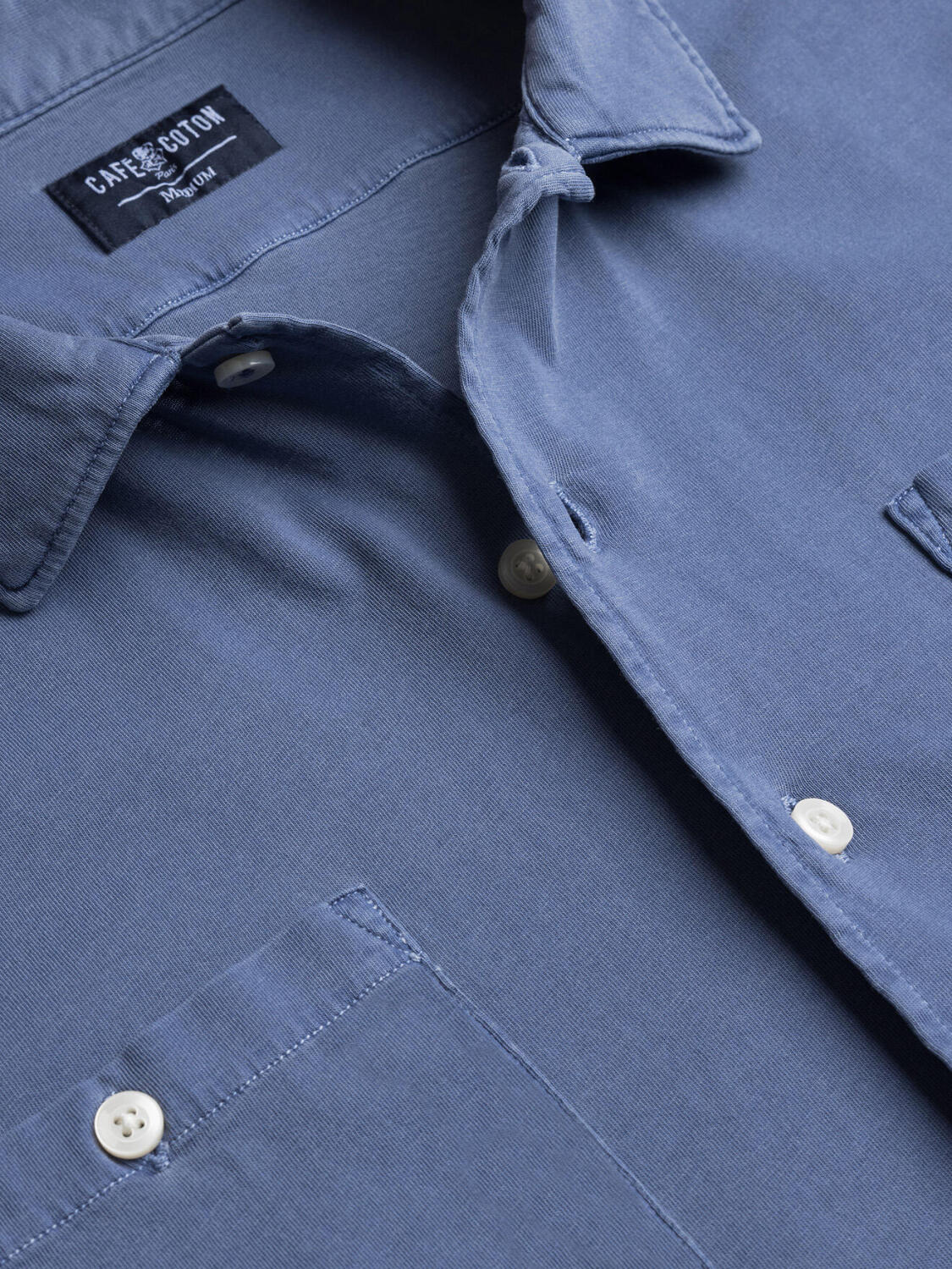 Chemise Polo Fred cobalt