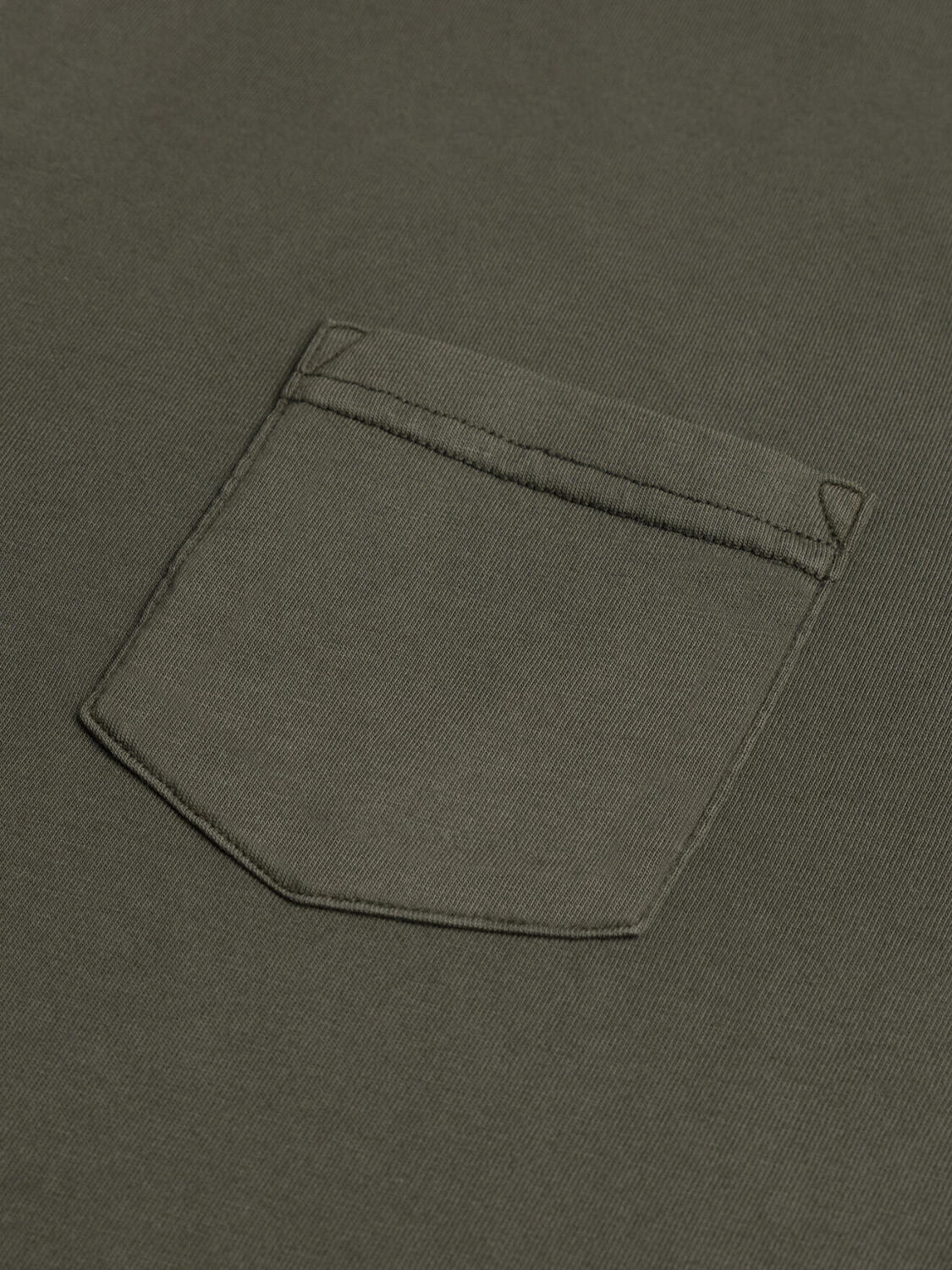 Polo Bred a maniche lunghe in jersey kaki