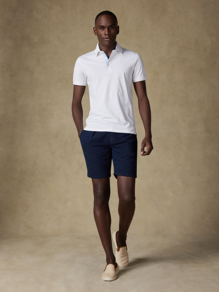 Polo Rupert en jersey blanc