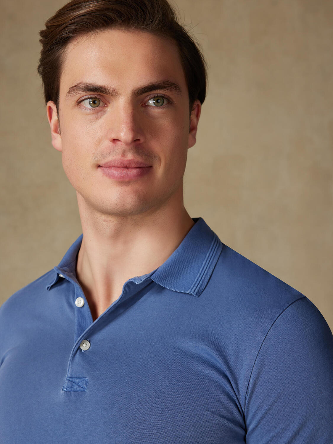 Will polo shirt in cobalt jersey