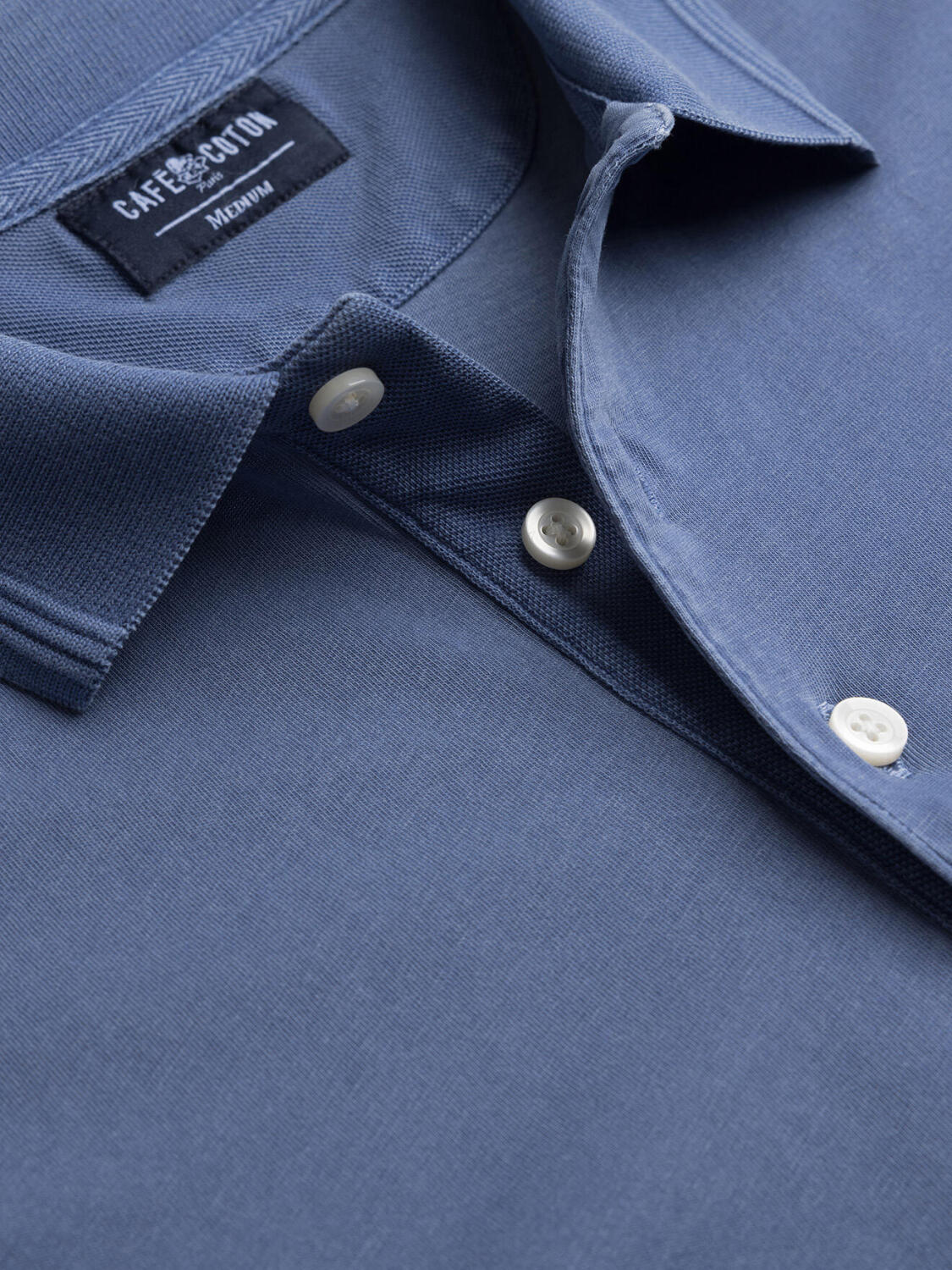 Will polo shirt in cobalt jersey