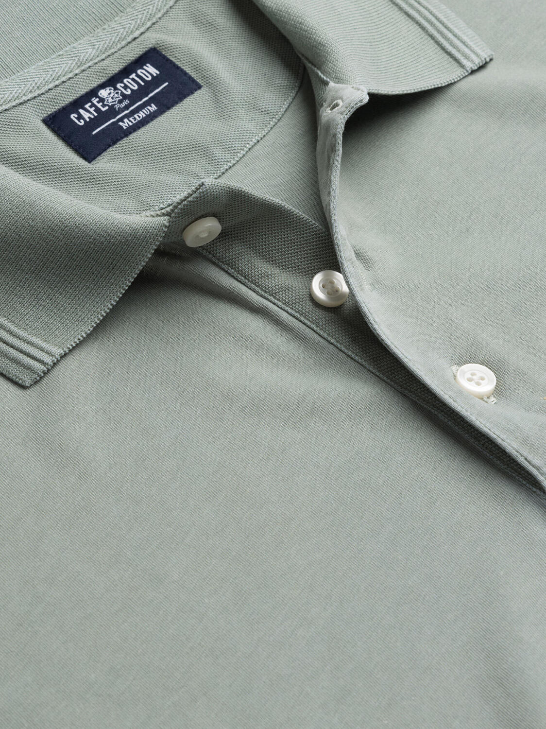 Will polo in celadon jersey