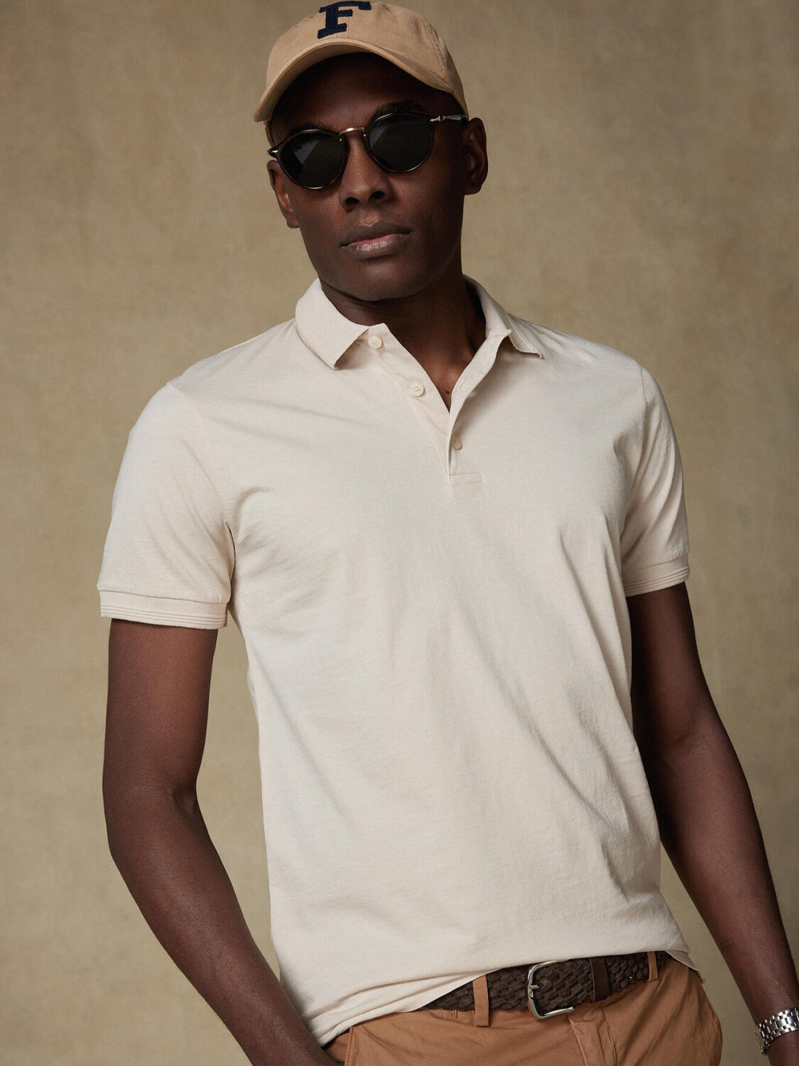 Gareth polo in sand jersey