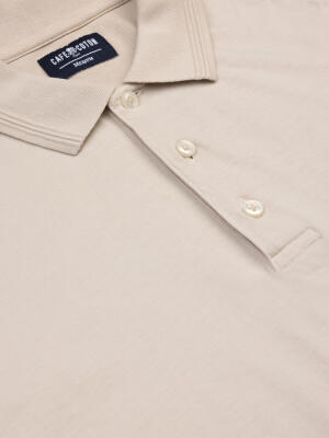 Polo Gareth en jersey sable