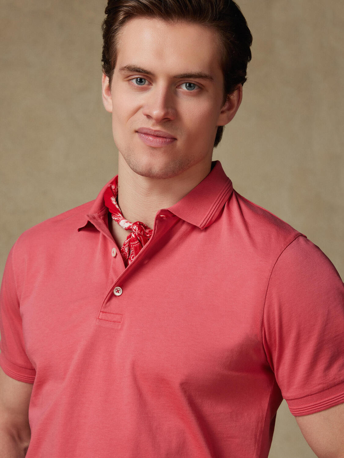 Gareth polo in grenadine jersey