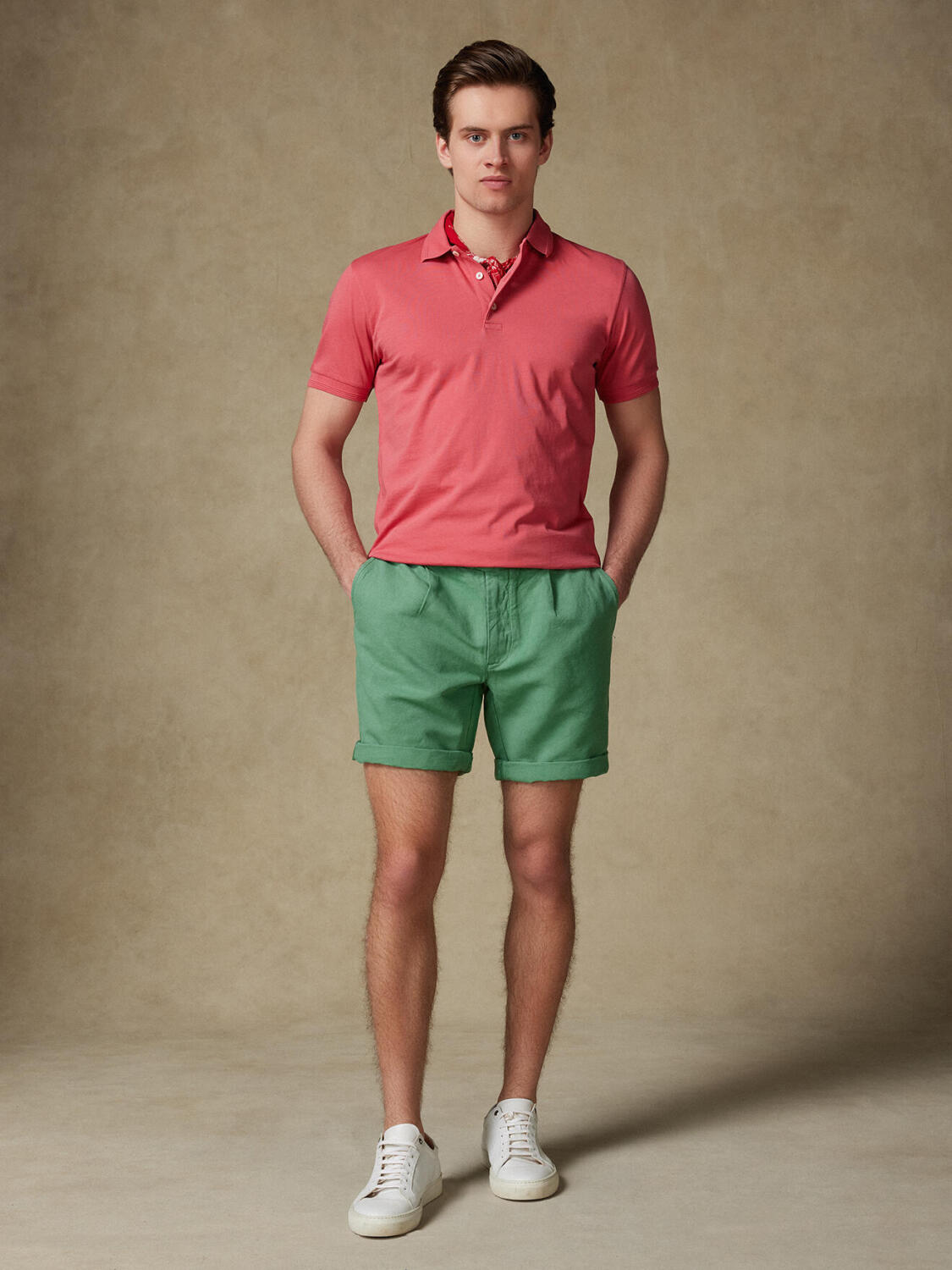 Gareth polo in grenadine jersey