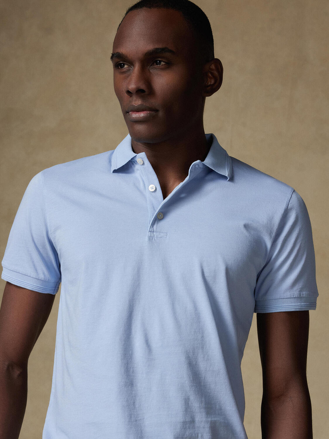 Polo Gareth in jersey blu