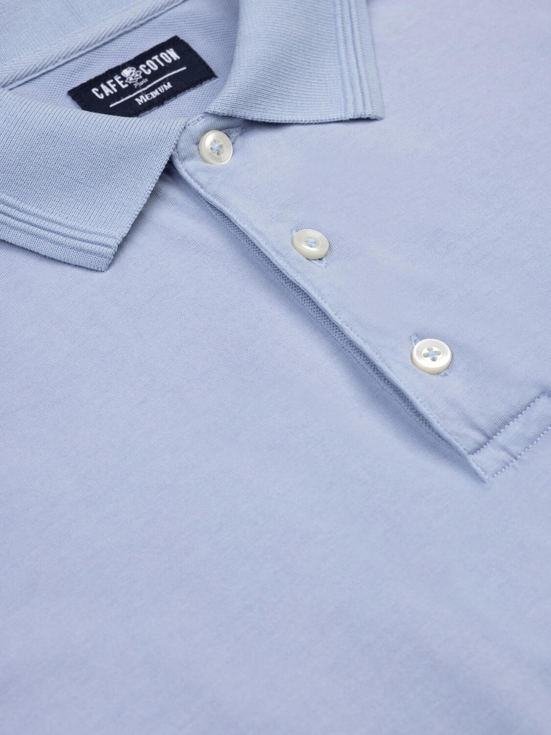 Polo Gareth in jersey blu