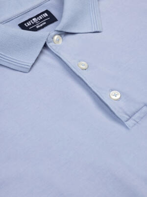 Polo Gareth en jersey ciel