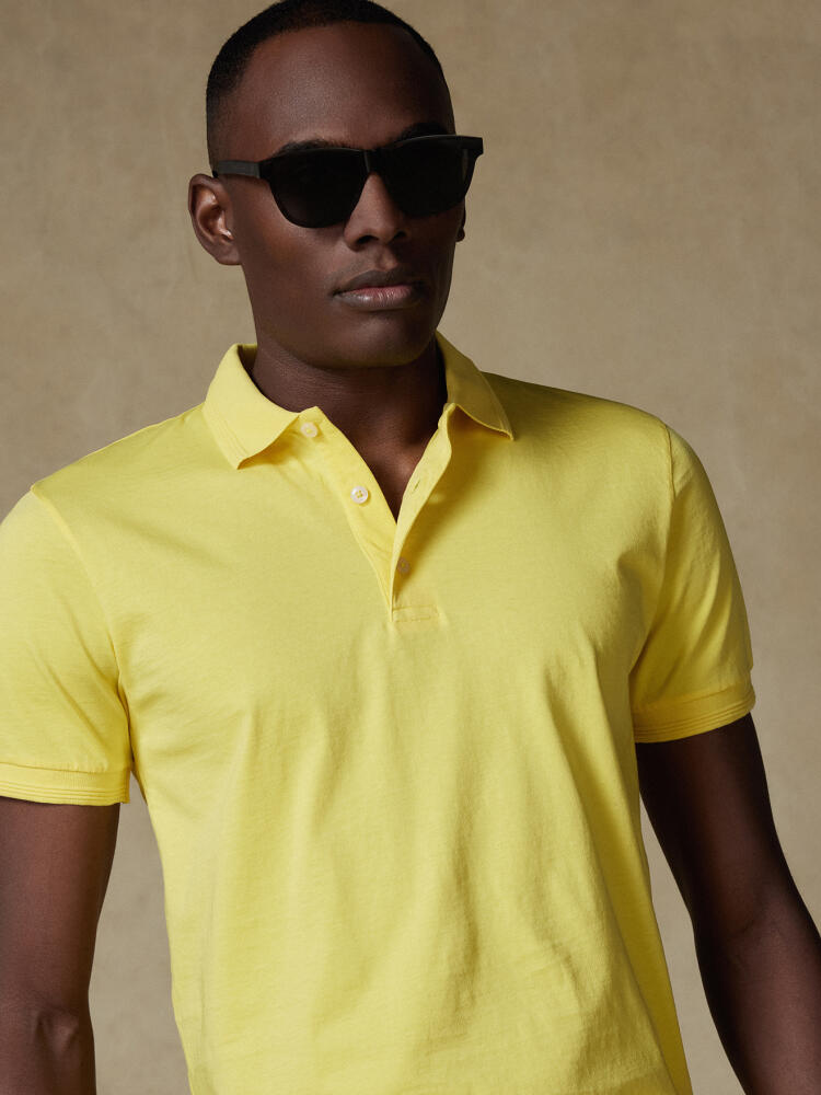 Polo Gareth en jersey jaune