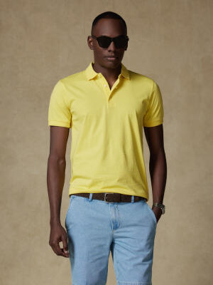 Polo Gareth en jersey jaune