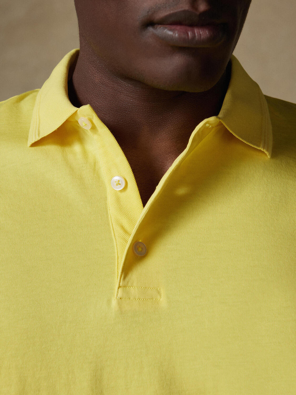 Gareth geel jersey poloshirt