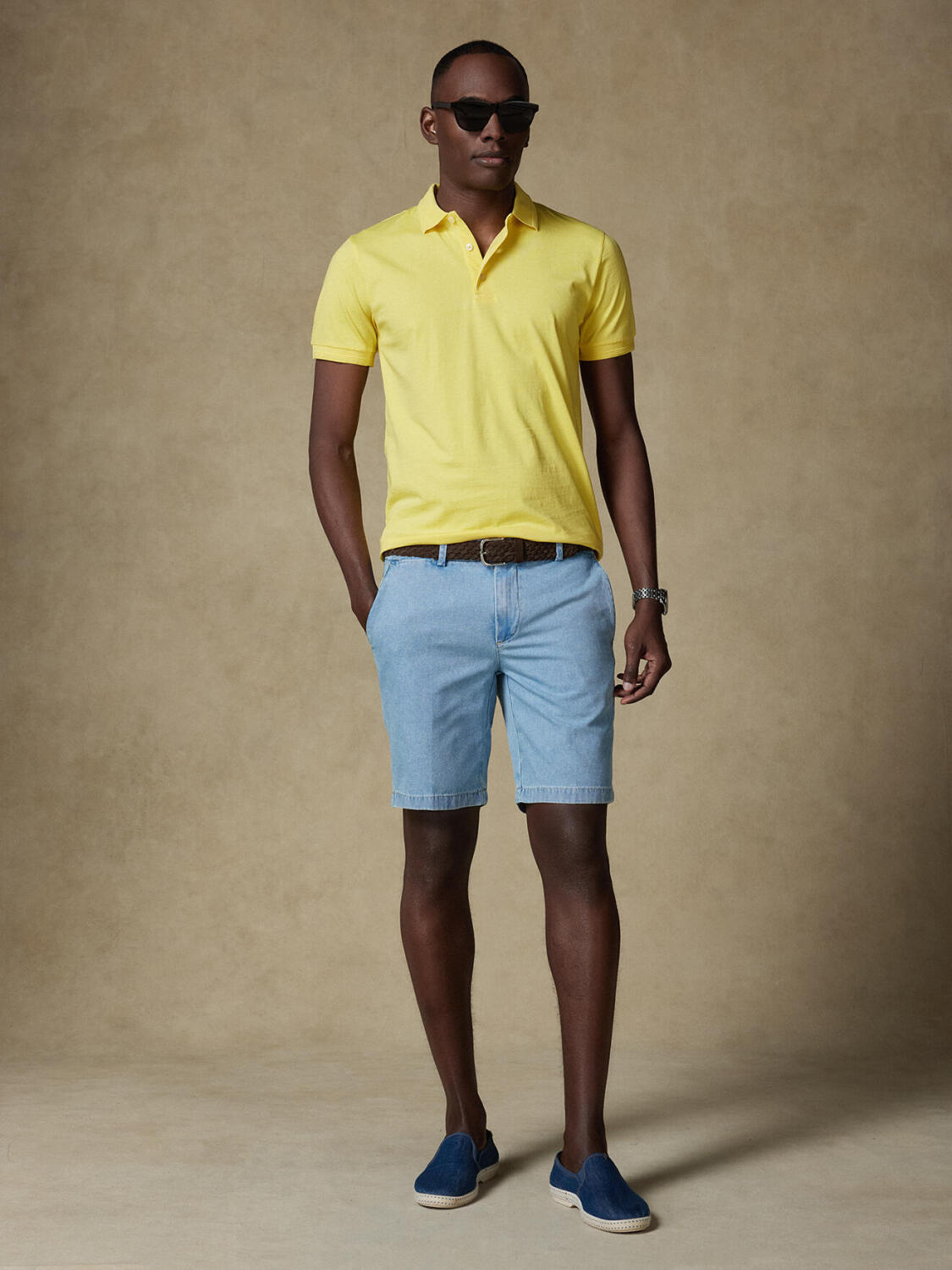 Gareth geel jersey poloshirt