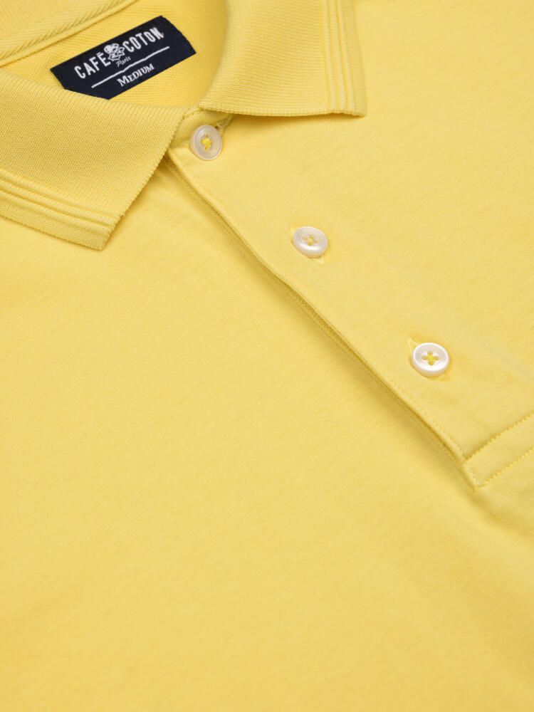 Polo Gareth en jersey jaune