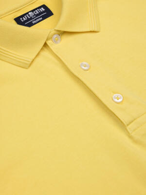 Polo Gareth en jersey jaune