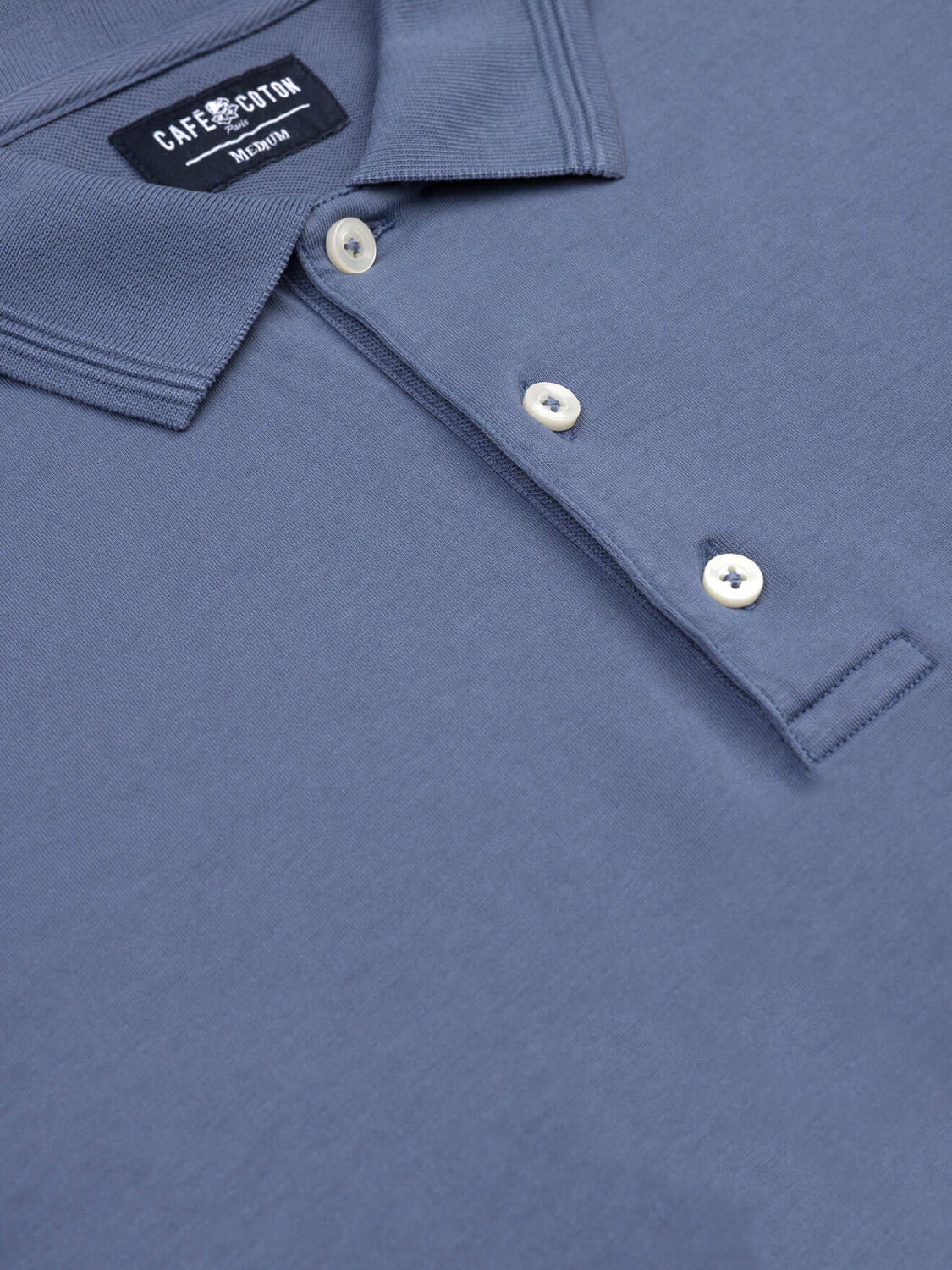 Blue jersey polo Gareth