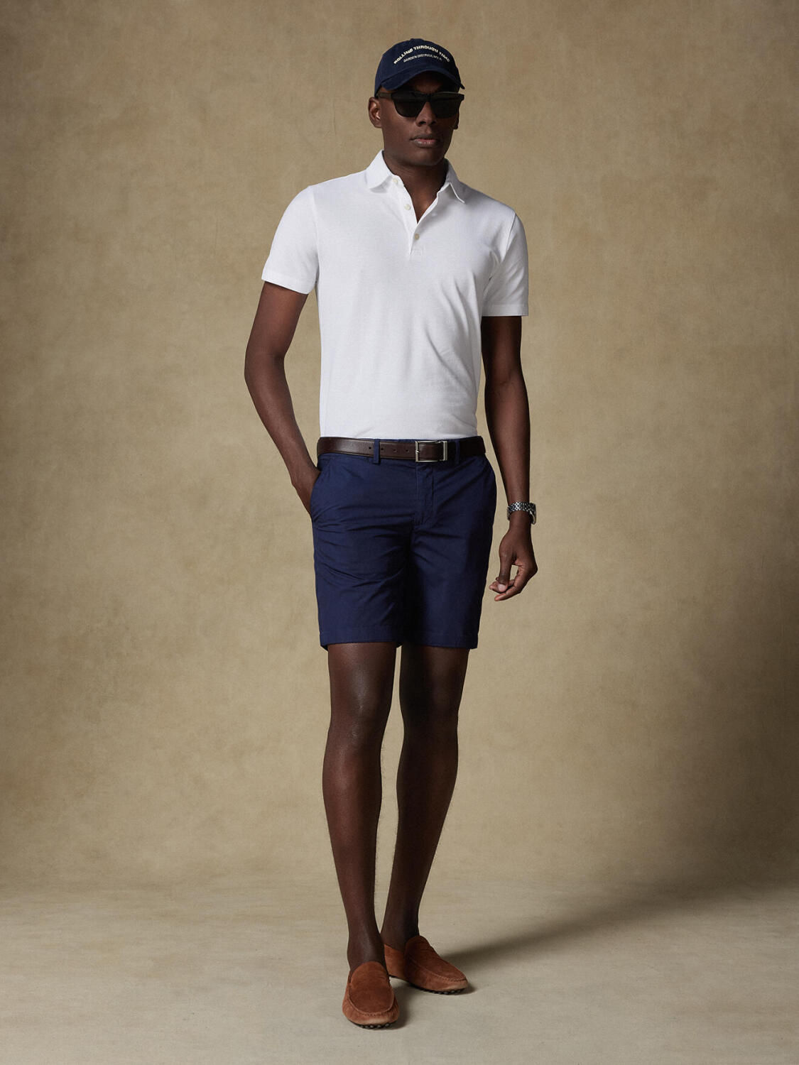 Heritage-Poloshirt aus weißem Piqué