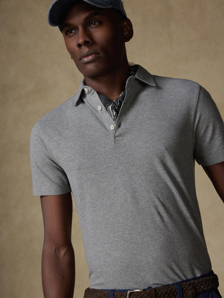 Anthracite piqué Heritage Polo