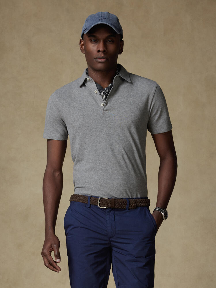 Anthracite piqué Heritage Polo