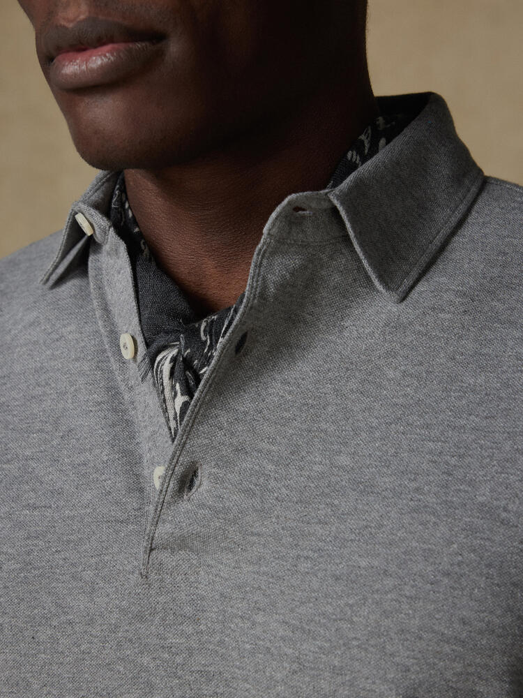Anthracite piqué Heritage Polo