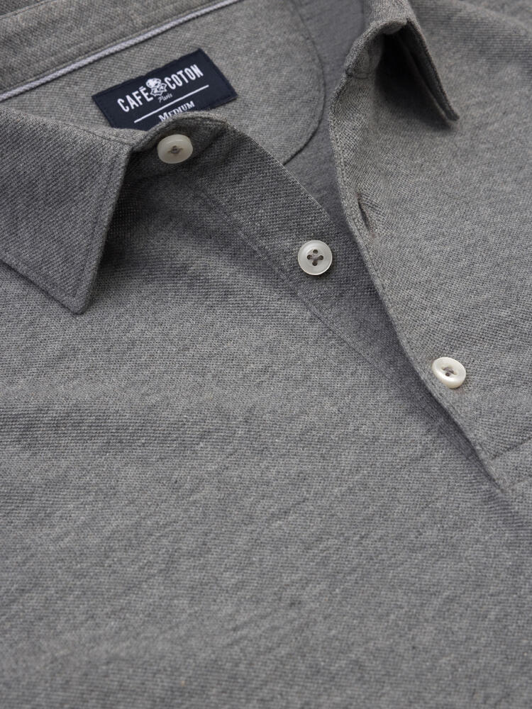Anthracite piqué Heritage Polo