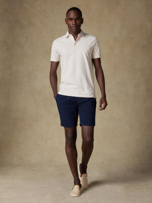 Heritage polo in zand piqué