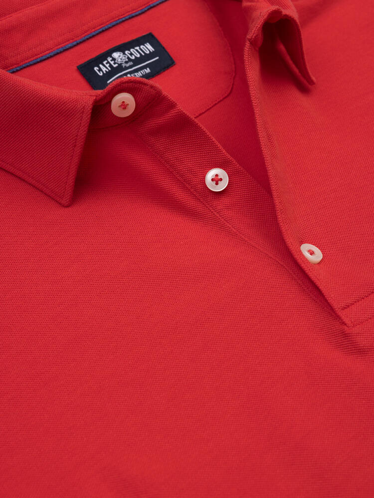 Polo Héritage en piqué grenadine
