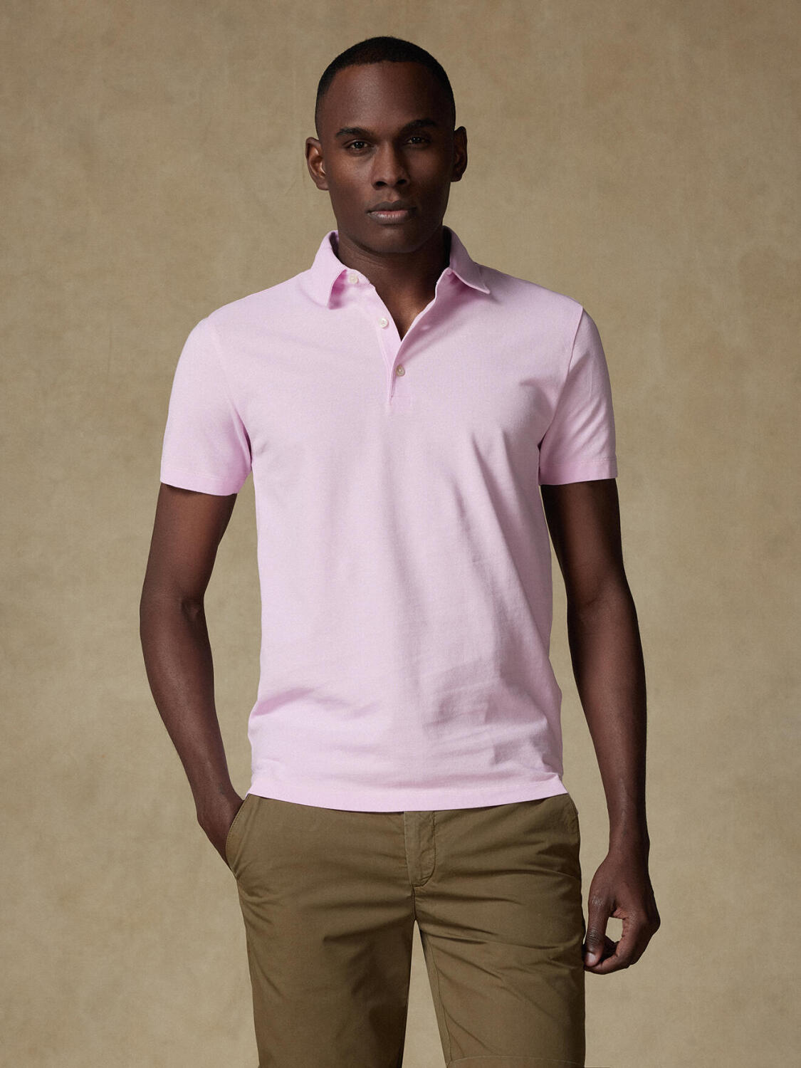 Polo Heritage in rosa Piqué
