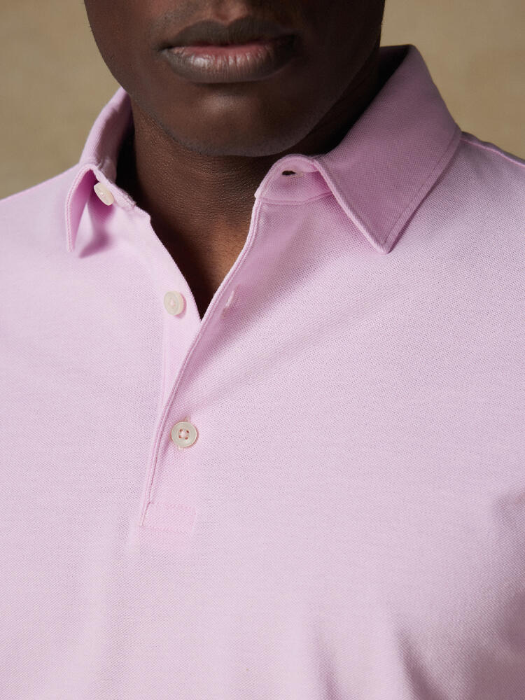 Heritage pink piqué polo