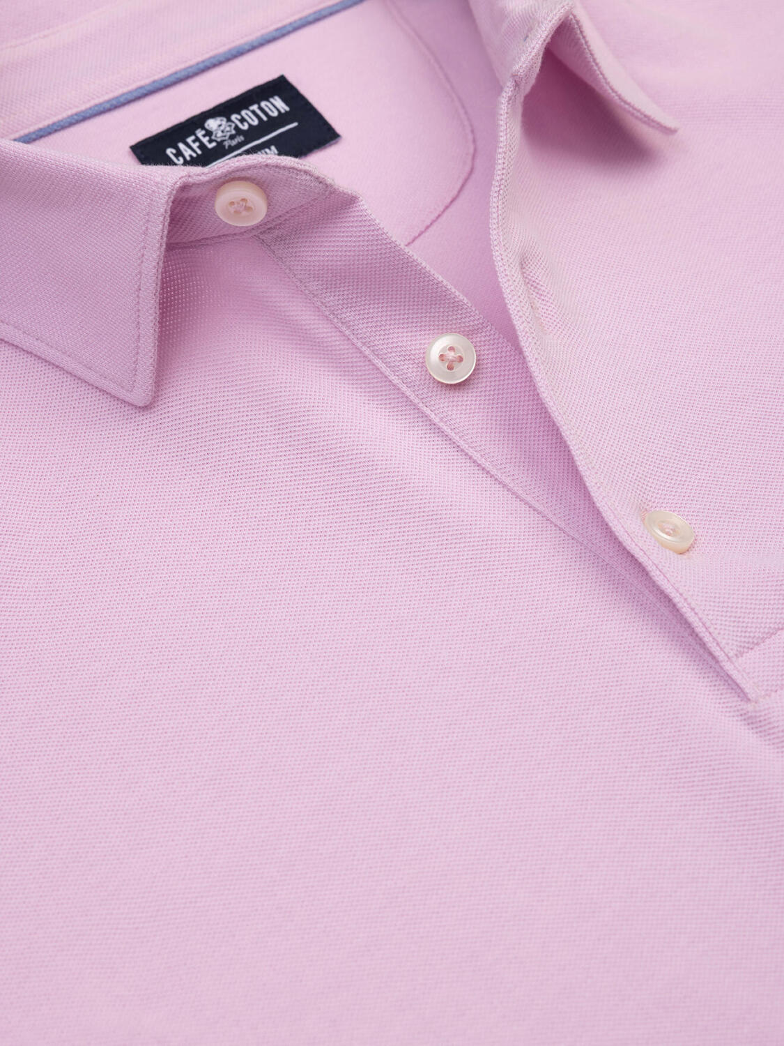 Polo Heritage in rosa Piqué