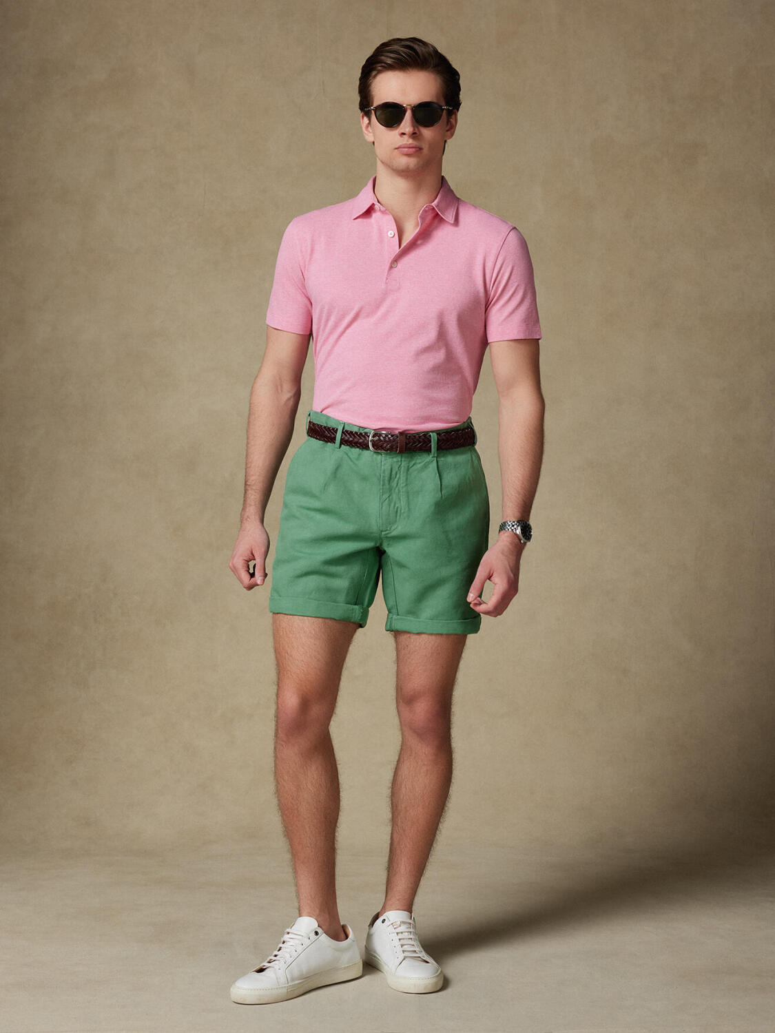 Polo Héritage en piqué bonbon