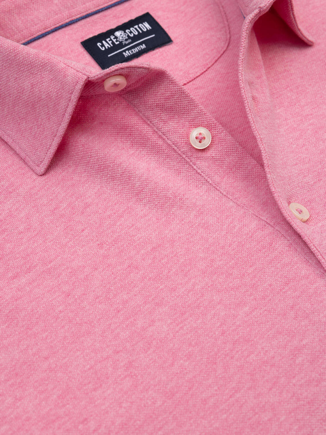 Polo Héritage en piqué bonbon