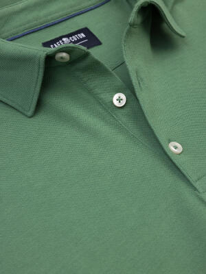 Polo Héritage en piqué leaf