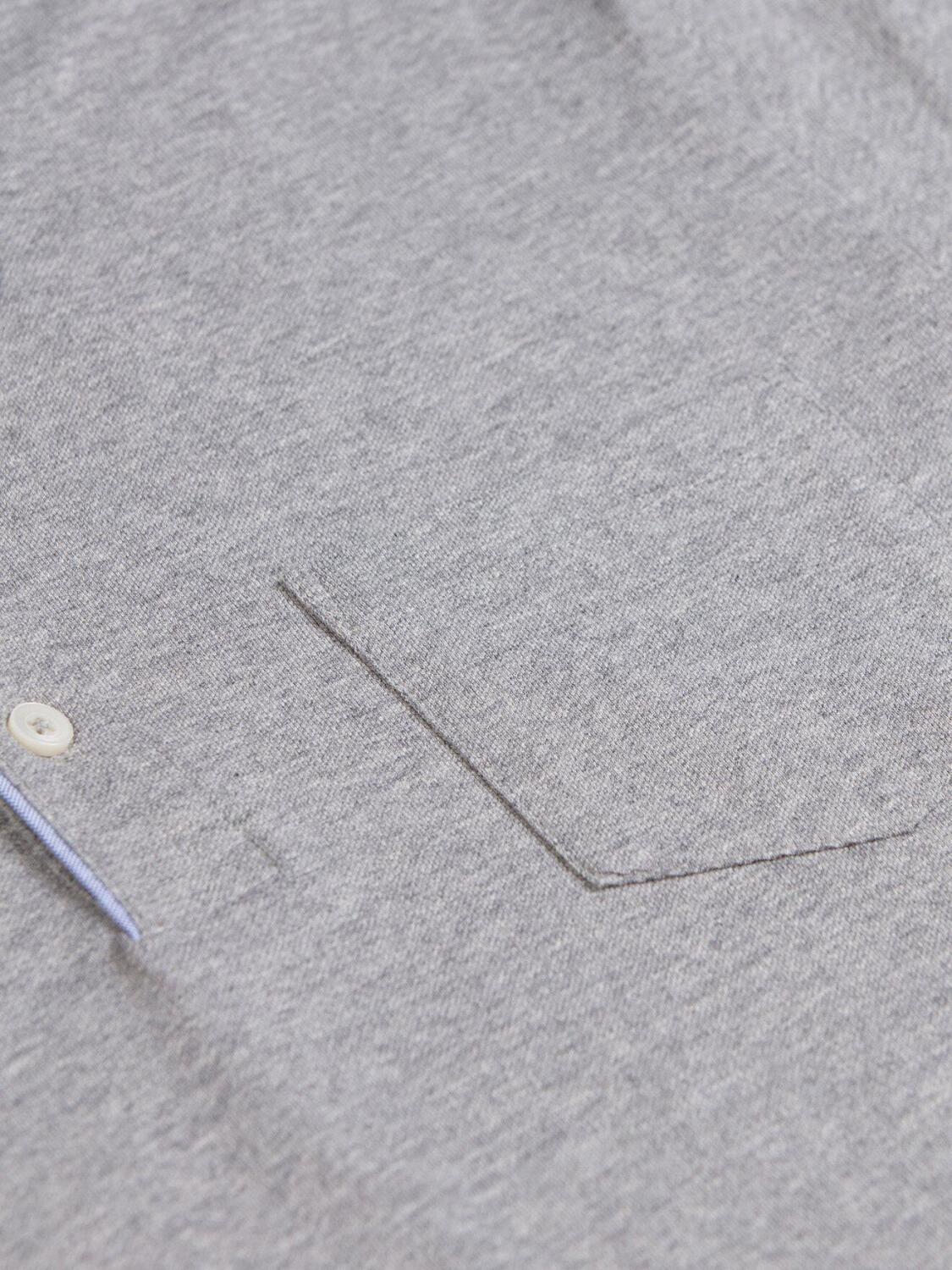 Grey piqu&eacute; Dylan polo