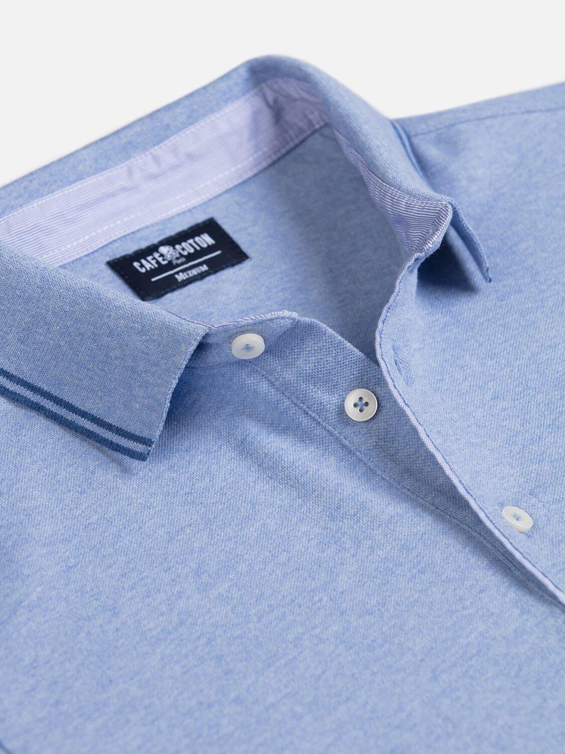 Polo Dylan en piqué ciel