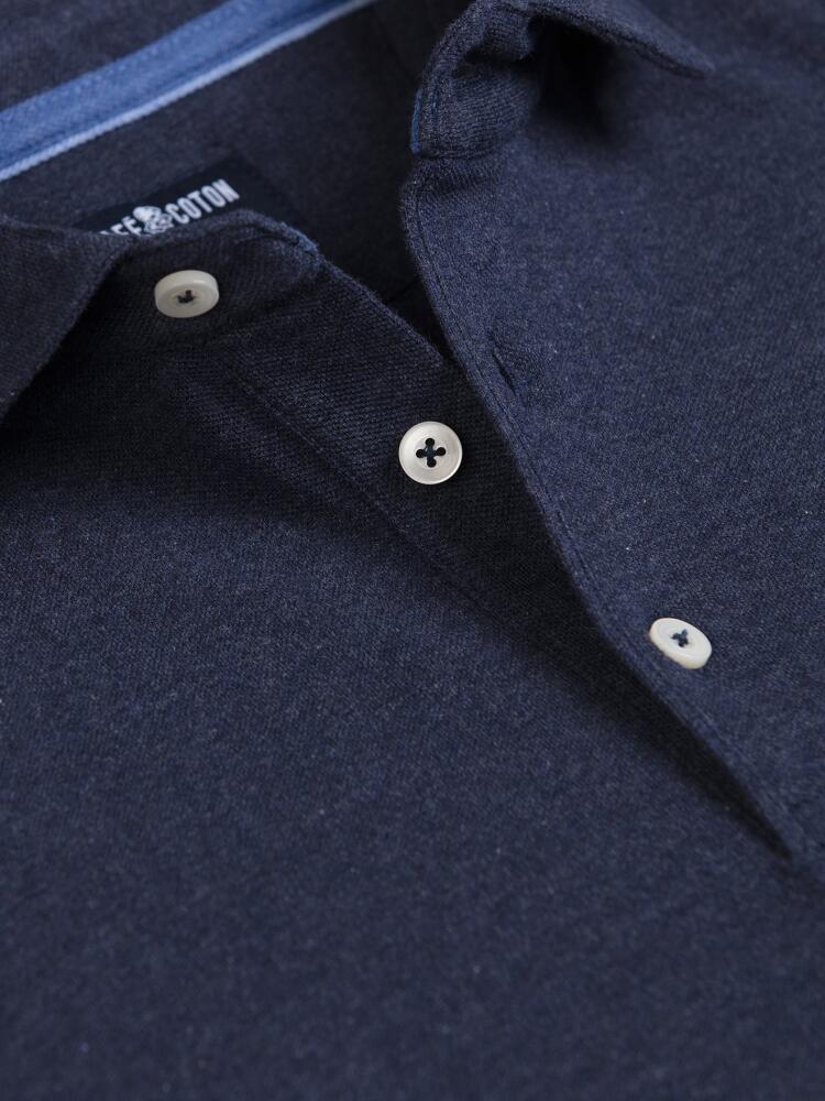Navy piqué Heritage polo