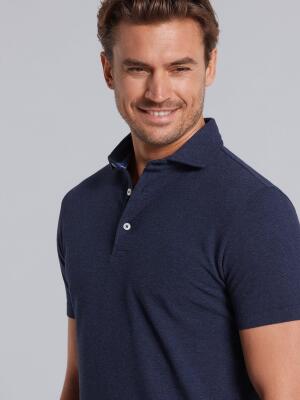 Navy piqué Heritage polo