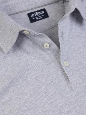 Heritage polo in grijs piqué